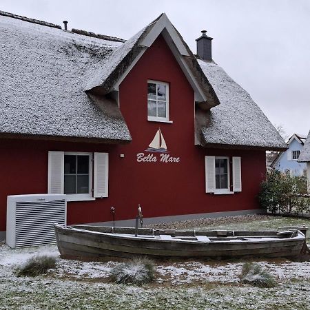 Modernes Reetdach-Ostseeferienhaus Bella Mare, Insel Usedom Mit Sauna, Kamin & Sonnenterrasse Zirchow Экстерьер фото